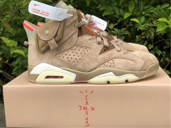 Travis Scott x Air Jordan 6 Retro "British Khaki" DH0690-200