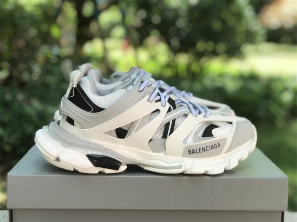 Balenciaga Track Sneaker LED in white,light grey and black mesh and nylon