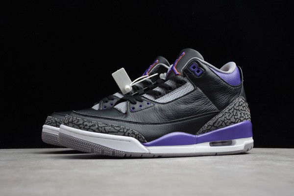 Air Jordan 3 Black "Court Purple"