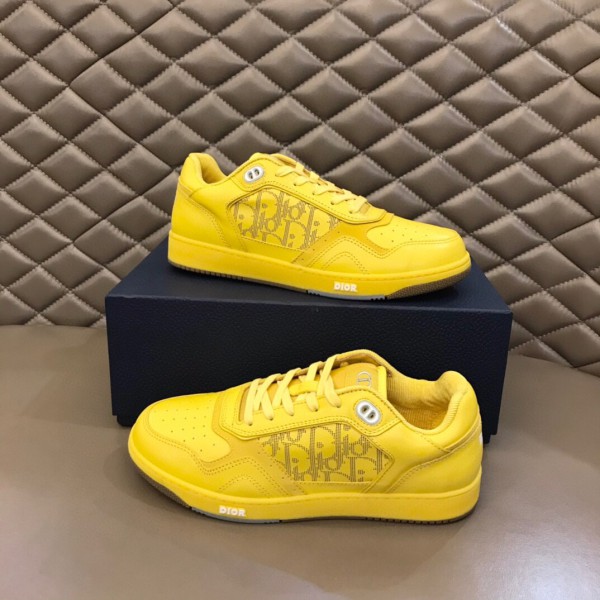 Dior World Tour B27 Low-Top Yellow Sneaker CDO76