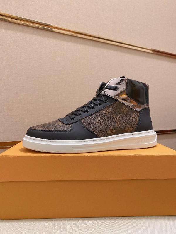 Louis Vuitton Rivoli brown and black sneaker boot