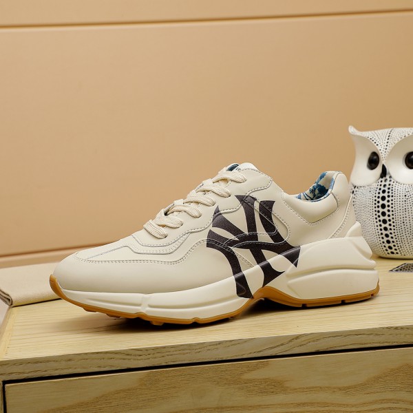 Gucci Rhyton NY Yankess Leather Sneakers