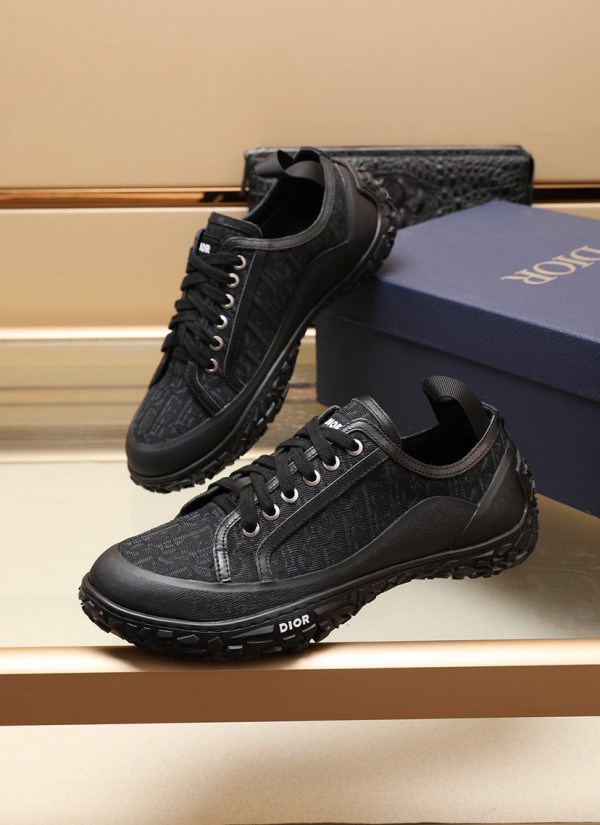 Dior B28 Sneaker Black Dior Oblique Jacquard and Rubber