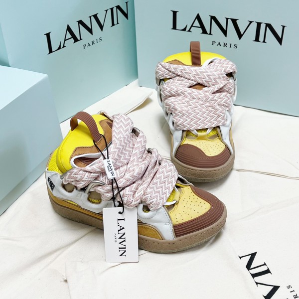 Lanvin Yellow Curb Sneakers