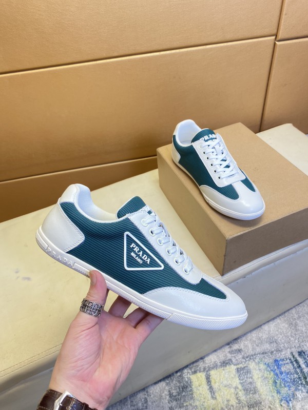Prada Green White Shoes