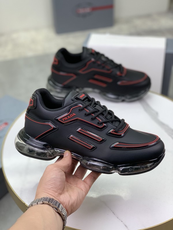 Prada Black Red Shoes