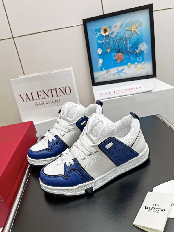 Valentino Garavani Blue White Sneakers