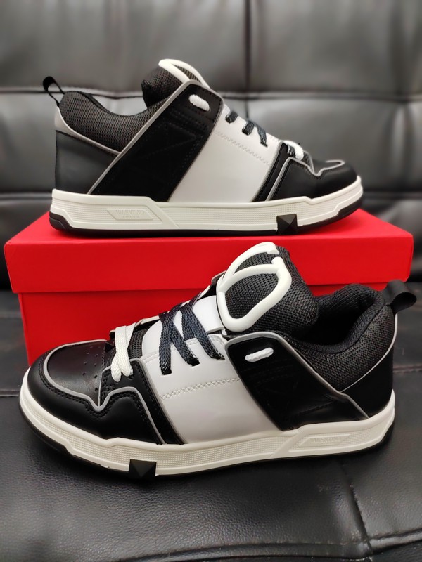 Valentino Garavani Logo-Detailed Leather and Mesh Sneakers