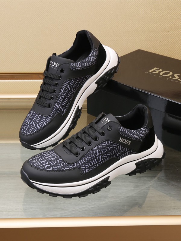 Hugo Boss Grey Black Sneakers