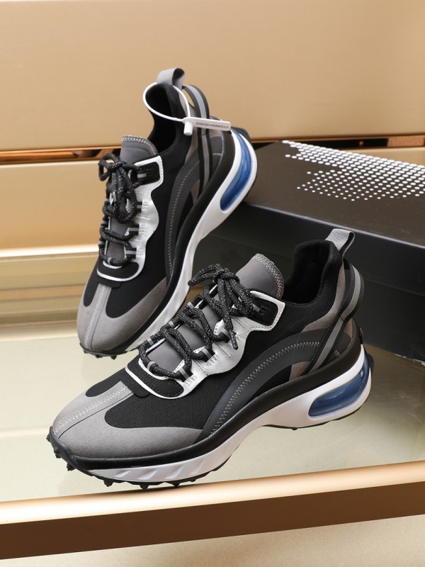 Dsquared2 Black & Gray Bubble Sneakers