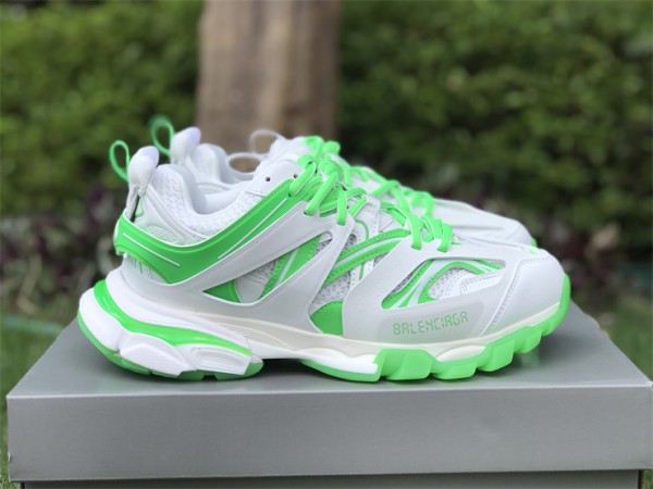 Balenciaga Track Sneaker White - Green Glow