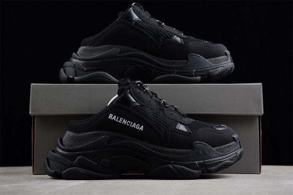 Balenciaga Triple S Mule in Black (2023)