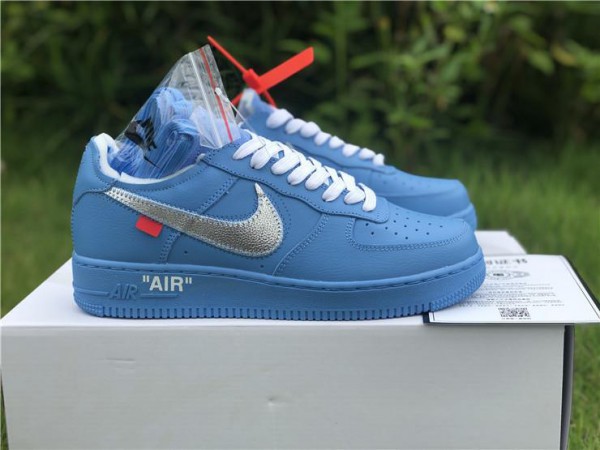Off-White x Nike Air Force 1 Low "07 MCA" Blue CI1173-400