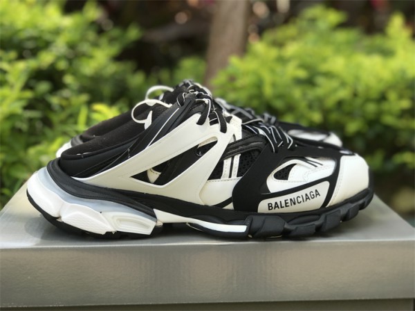 Balenciaga Track Sneaker Mule in Black White