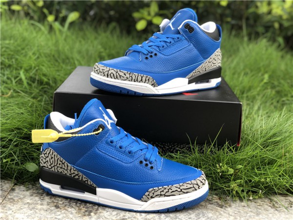 Air Jordan 3 Retro Blue Black White