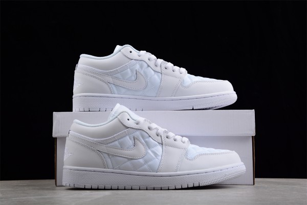 Air Jordan 1 Low Quilted White