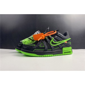 Off-White x Nike Air Rubber Dunk "Green Strike" CU6015-001