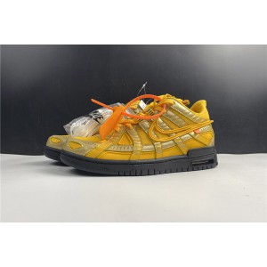 Off-White x Nike Air Rubber Dunk "University Gold" CU6015-700