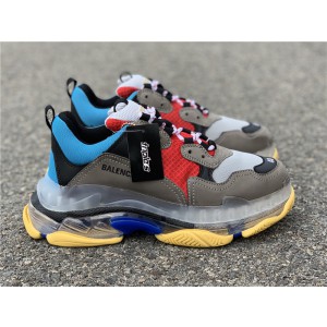 Balenciaga Triple S Clear Sole Blue/Red