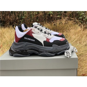 Balenciaga Triple S Clear Sole White/Red/Black