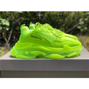 Balenciaga Triple S Clear Sole "Fluo Yellow"