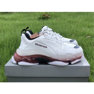 Balenciaga Triple S Clear Sole White/Rose Gold