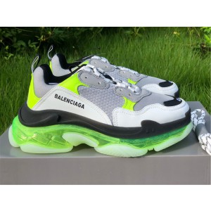 Balenciaga Triple S Clear Sole Grey/White/Green