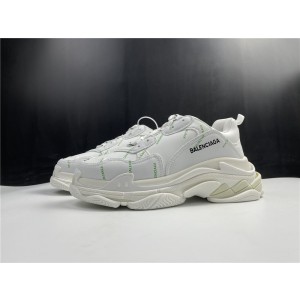 Balenciaga Allover Logo Triple S White/Fluorescent Green