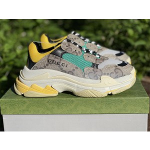 Gucci x Balenciaga Triple S Sneaker Blue/Yellow