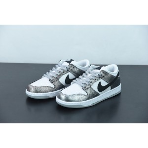 Nike Dunk Low "Shimmer" White Metallic Silver DO5882-001