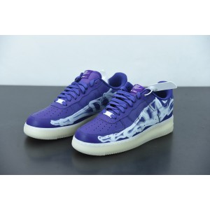 Nike Air Force 1 Low Purple Skeleton Halloween (2021) CU8067-500