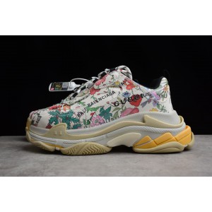 Gucci x Balenciaga Triple S Sneaker Flora Print