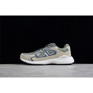 Dior B30 Sneaker Olive Mesh and Cream 3SN279ZLY_H661