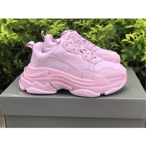 Balenciaga Allover Logo Triple S Pink/White