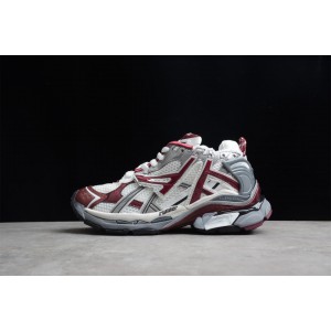 Balenciaga Runner Sneaker White - Burgundy 