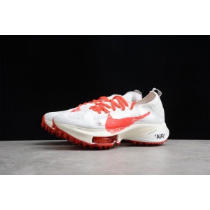 Off-White x Nike Air Zoom Tempo Next% "White" Red CV0697-100