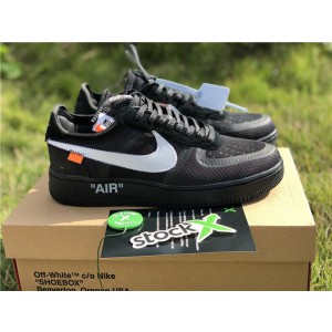 OFF-WHITE X Nike Air Force 1 Black AO4606-001