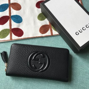 Gucci Soho Original Leather Zip Around Wallet