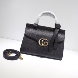 Gucci GG Marmont Leather Top Handle Mini Bag