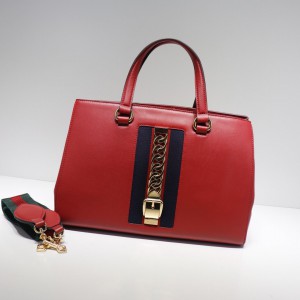 Gucci Sylvie Leather Top Handle Large Bag