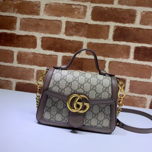 Gucci Marmont GG Canvas top handle bag