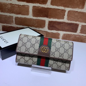 Gucci Brown Web Stripe wallet