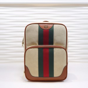 Gucci Web Vintage Canvas Backpack