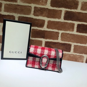 Gucci Dionysus GG Tweed Super Mini Shoulder Bag