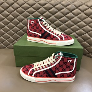 Gucci Tennis 1977 Red High Top Sneakers