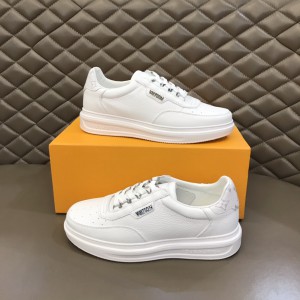 Louis Vuitton White Leather Sneakers