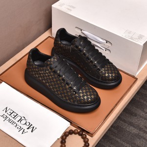 Alexander McQueen Gold Black Sneakers