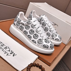 Alexander McQueen Flower White Sneakers