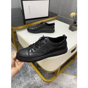 Gucci NY Logo Embroidered Black Sneakers