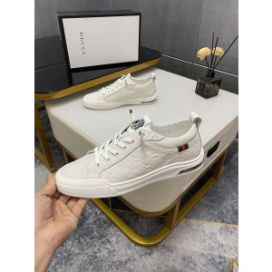 Gucci White Leather Sneakers